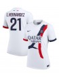 Paris Saint-Germain Lucas Hernandez #21 Zenski Gostujuci Dres 2024-25 Kratak Rukavima